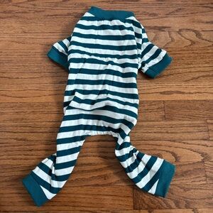 NWOT striped dog pajamas
